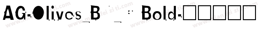 AG-Olives_BN_C Bold字体转换
